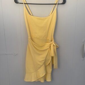 Lucy in the Sky Yellow Mini Dress